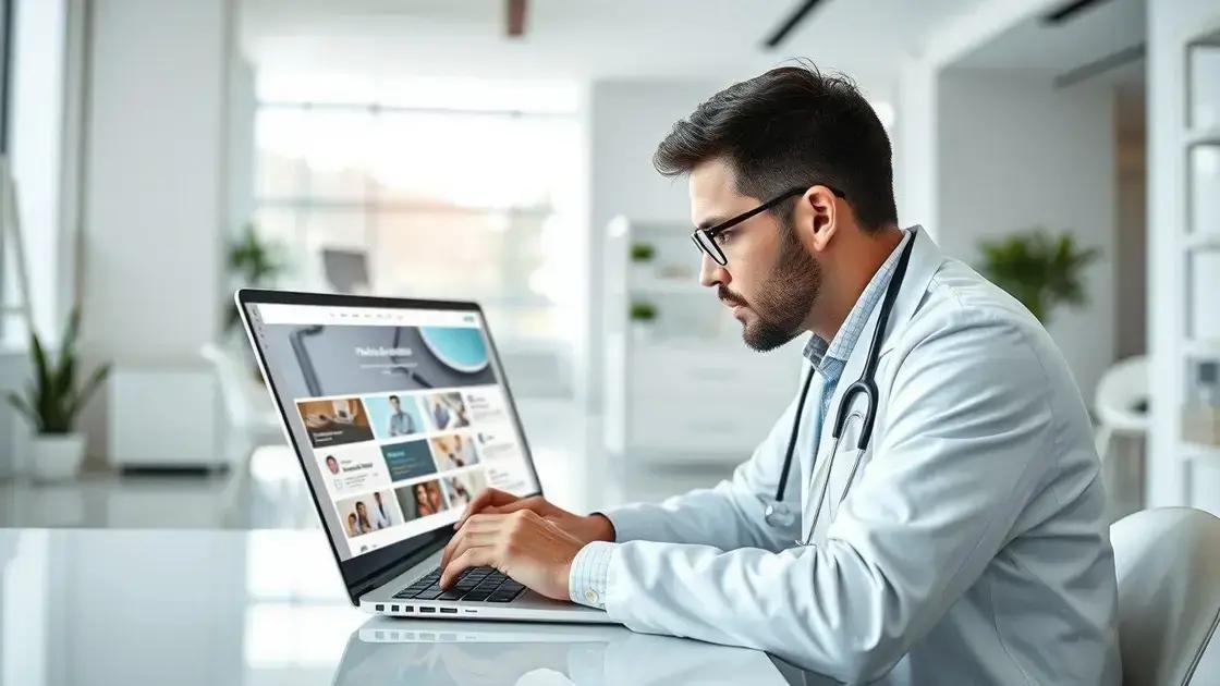 Site para médico: como criar um site profissional, funcional e acessível hoje
