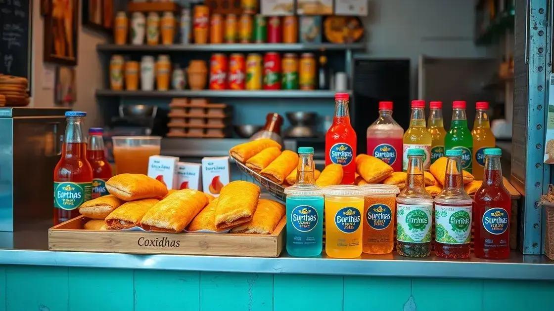 Crie combos atrativos com salgados e bebidas
