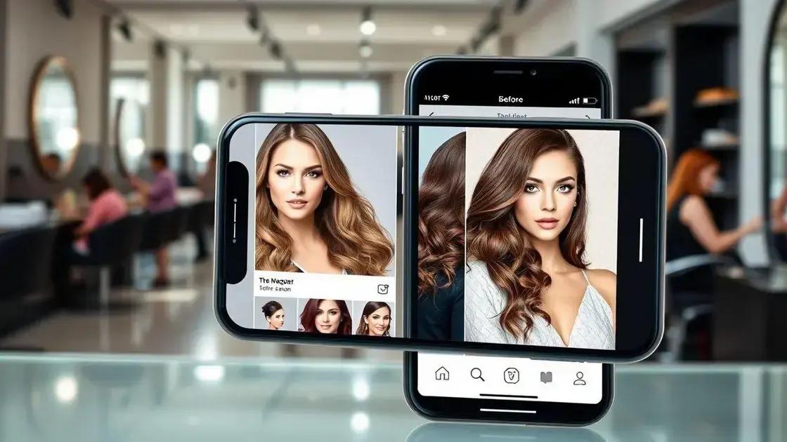 use redes sociais para mostrar antes e depois